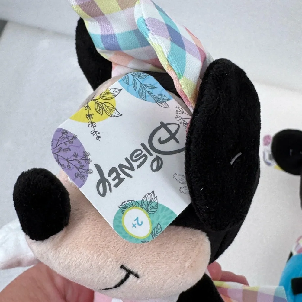 Disney Mickey & Minnie Mouse Easter Spring Plush Small 9” 2023 Just Play